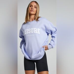 SUNDAY LEISURE CLUB - THE LAZY CREW LEISURE GRAPHIC IN BLUE VIOLET Size 6